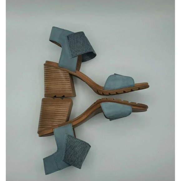 Sorel Nadia™Womens Sorel Cinder Gray Leather Sandals NL3614 050 Size 7 - Picture 7 of 8